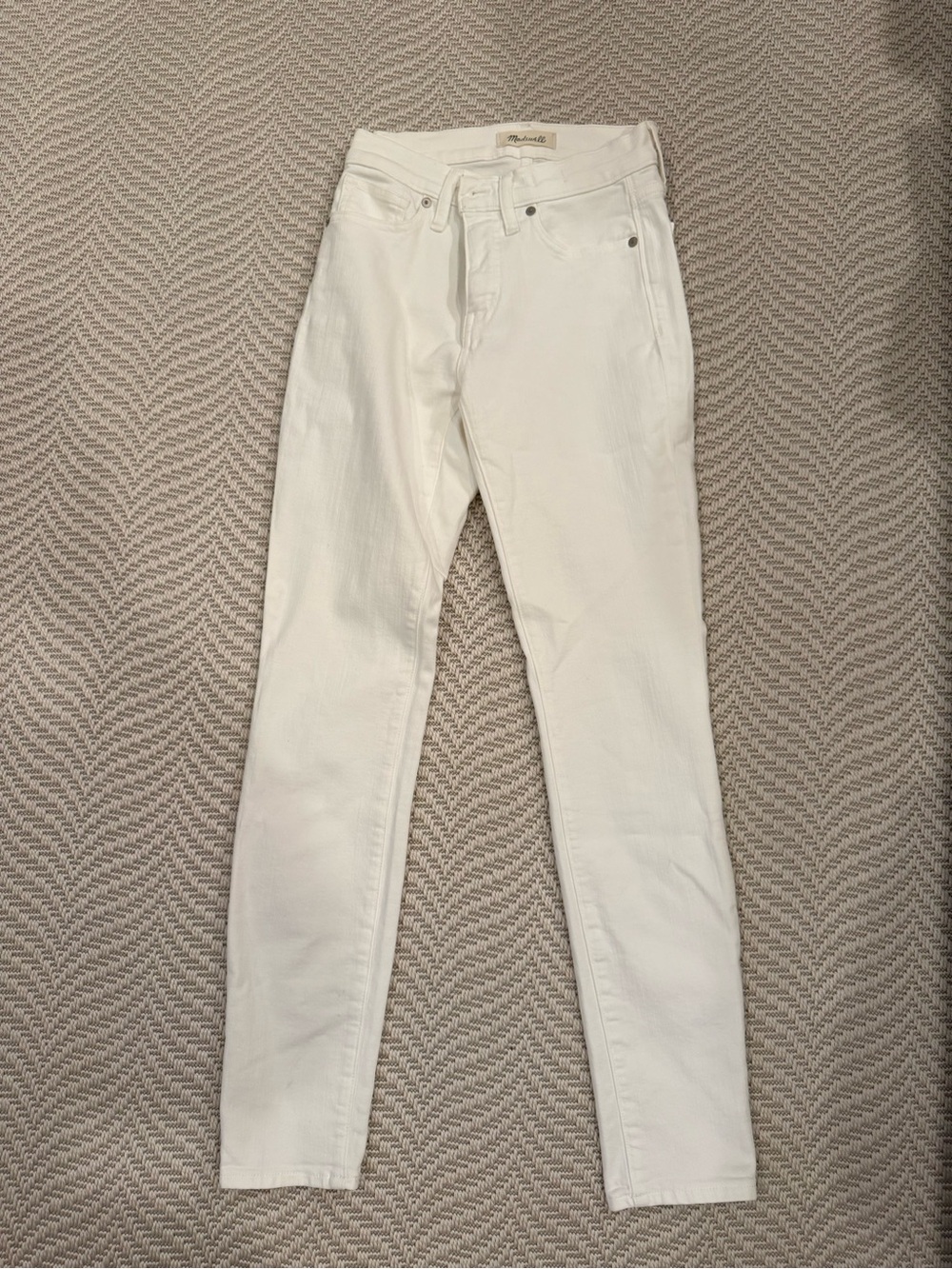 Madewell White Skinny Jeans